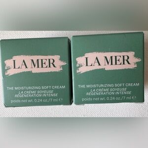 La Mer The Moisturizing Soft Cream – 0.24 oz / 7 mL – Set of 2 – New in Box